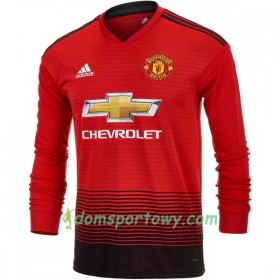 Koszulka Manchester United Domowe Koszulki Piłkarskie 2018-2019 Długi Rękaw